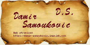 Damir Samouković vizit kartica
